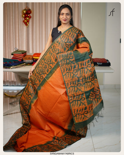 SEMI TUSSAR SILK SAREE