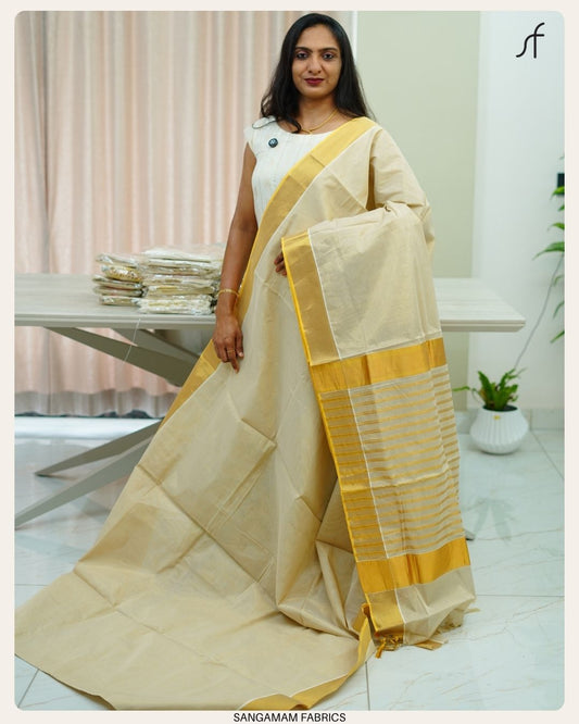 TISSUE KERALA SET SAREE