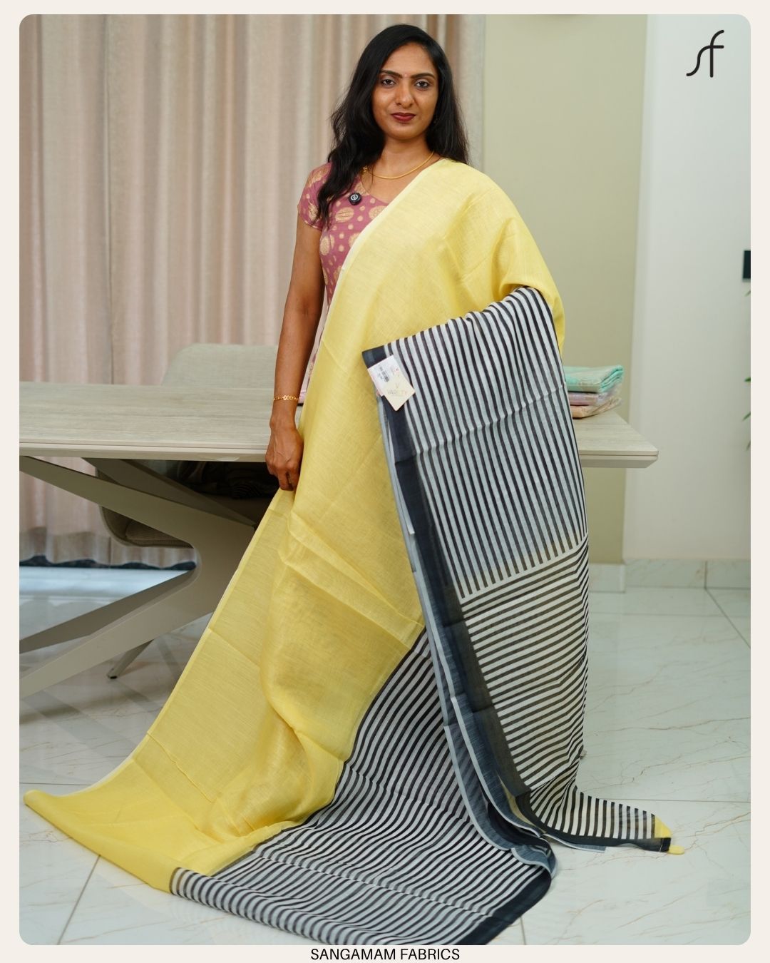 SEMI LINEN SAREE