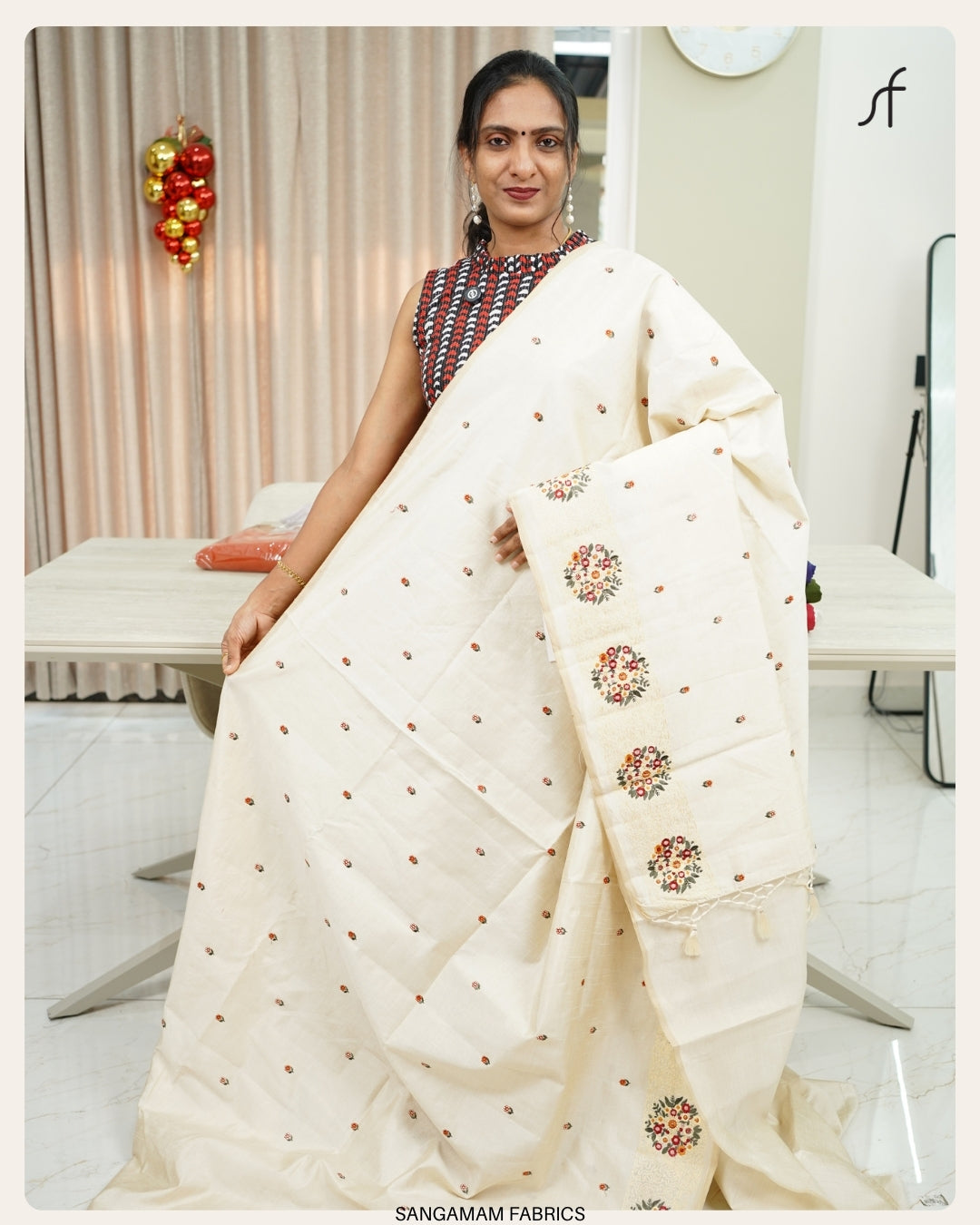 SEMI TUSSAR SILK SAREE