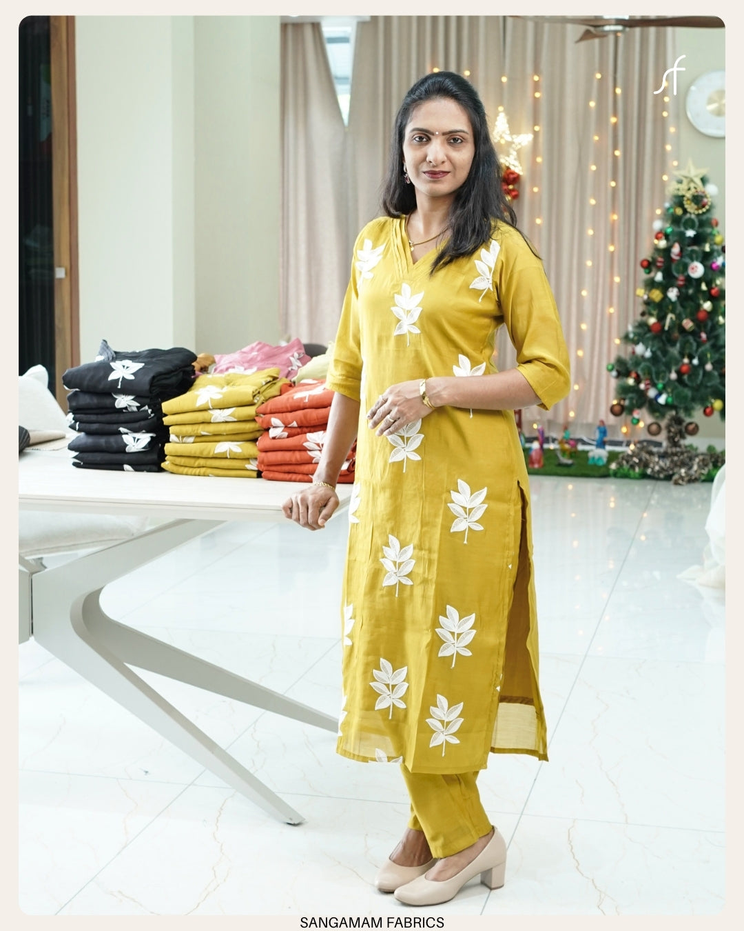 MUL CHANDERI CO-ORD SET
