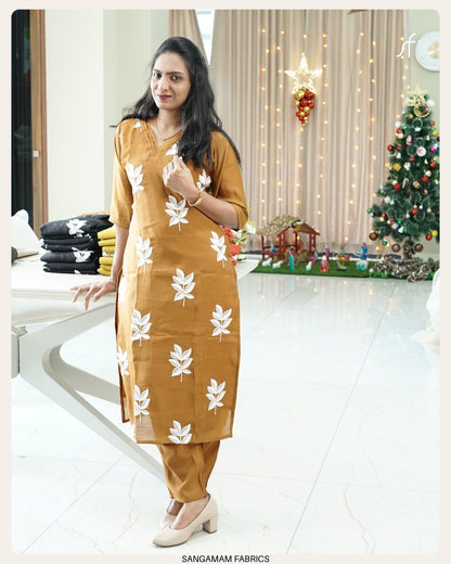MUL CHANDERI CO-ORD SET