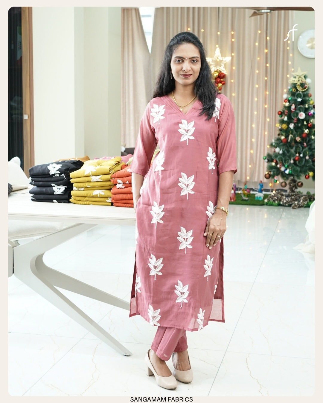 MUL CHANDERI CO-ORD SET