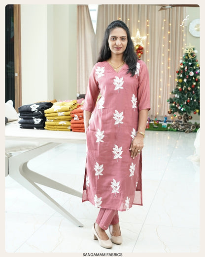 MUL CHANDERI CO-ORD SET