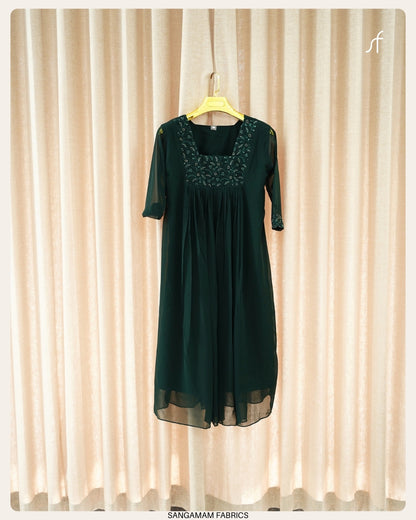 GEORGETTE  PLEATED DRESS