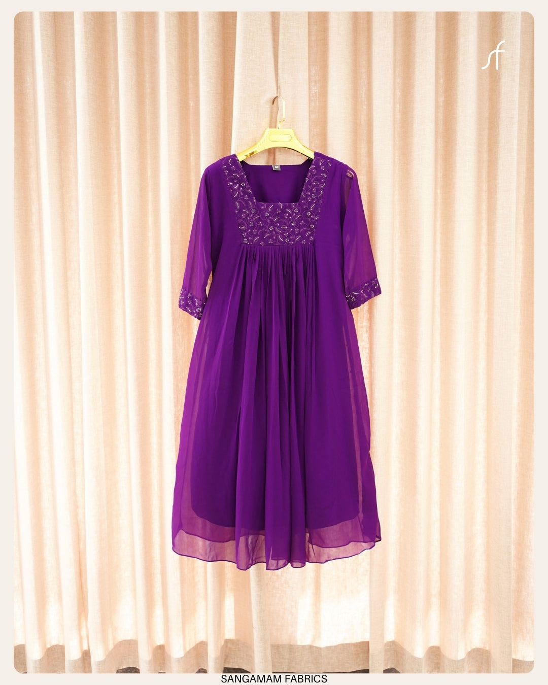 GEORGETTE  PLEATED DRESS