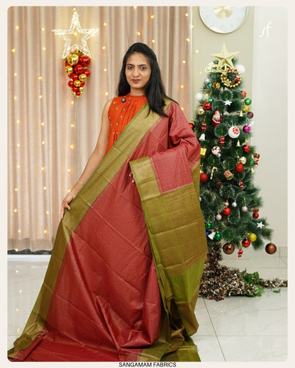 CHANDERI SILK BANARASI SAREE