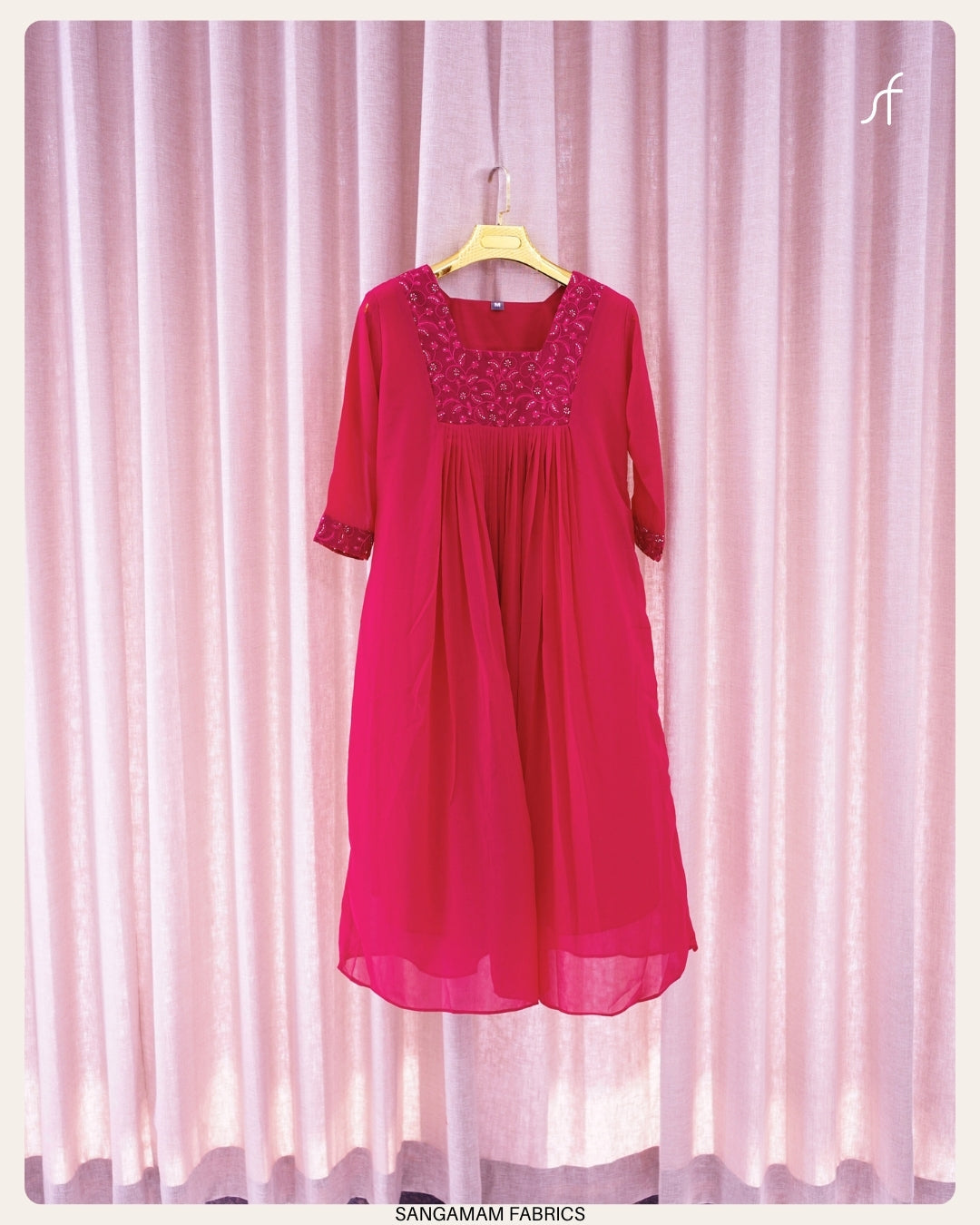 GEORGETTE  PLEATED DRESS