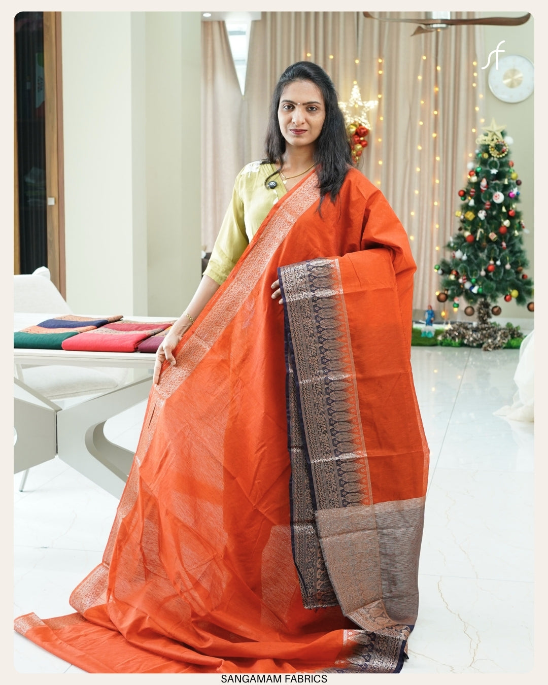 SEMI JUTE BANARASI  SAREE