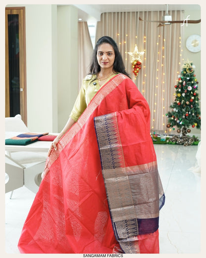 SEMI JUTE BANARASI  SAREE