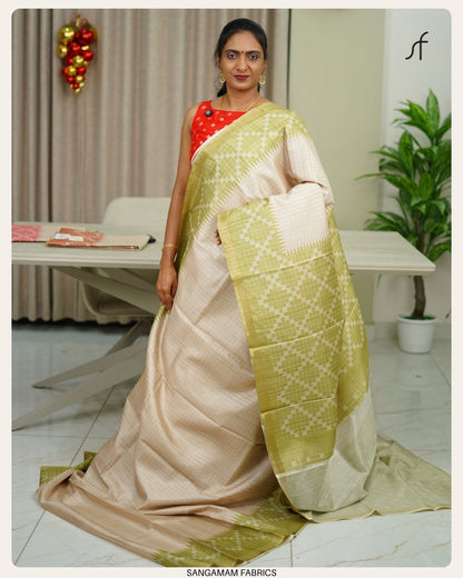 SEMI TUSSAR SILK SAREE
