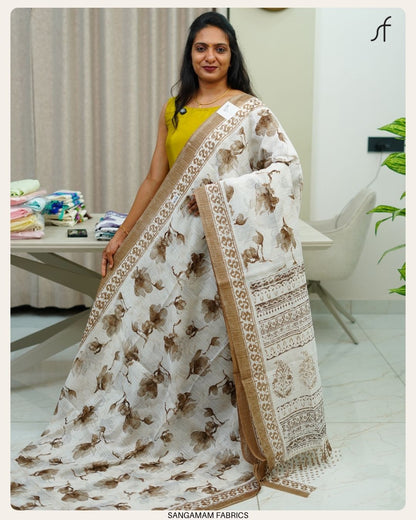 SEMI JUTE SAREE