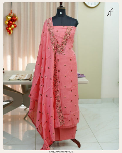 MULL CHANDERI SALWAR SET
