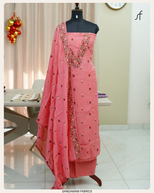 MULL CHANDERI SALWAR SET