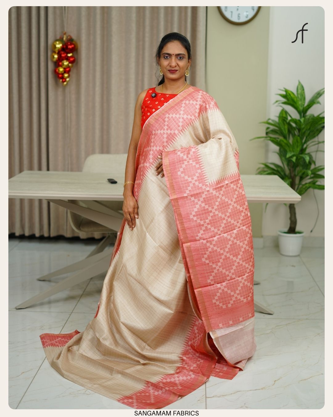 SEMI TUSSAR SILK SAREE