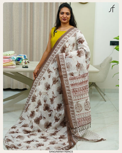 SEMI JUTE SAREE
