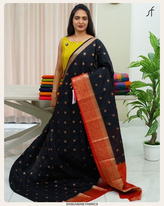 SEMI JUTE BANARASI SAREE