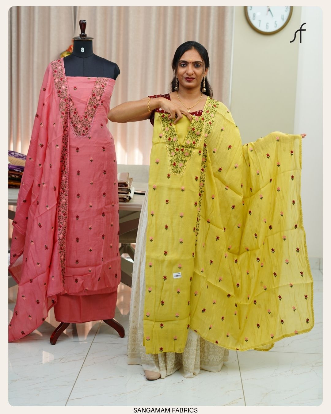 MULL CHANDERI SALWAR SET
