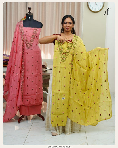 MULL CHANDERI SALWAR SET