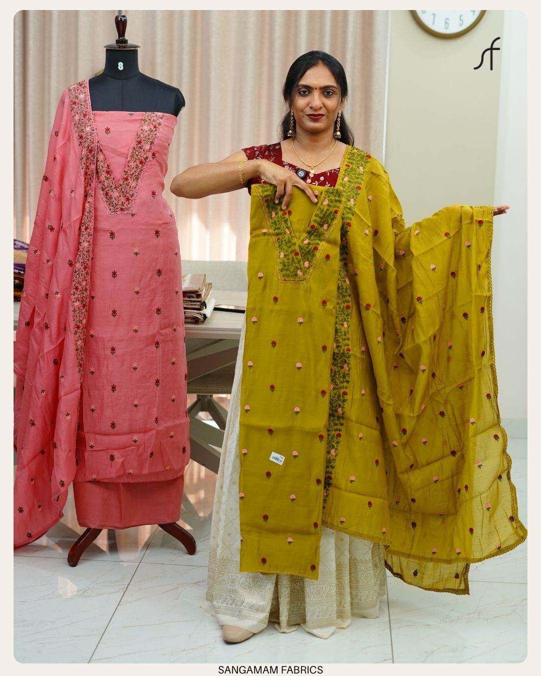 MULL CHANDERI SALWAR SET