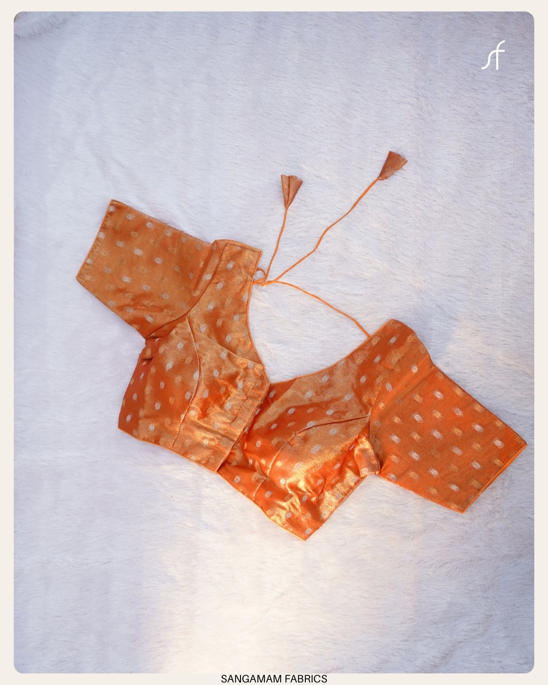 TISSUE SILK  BANARASI BUTTA DETAILED BLOUSE