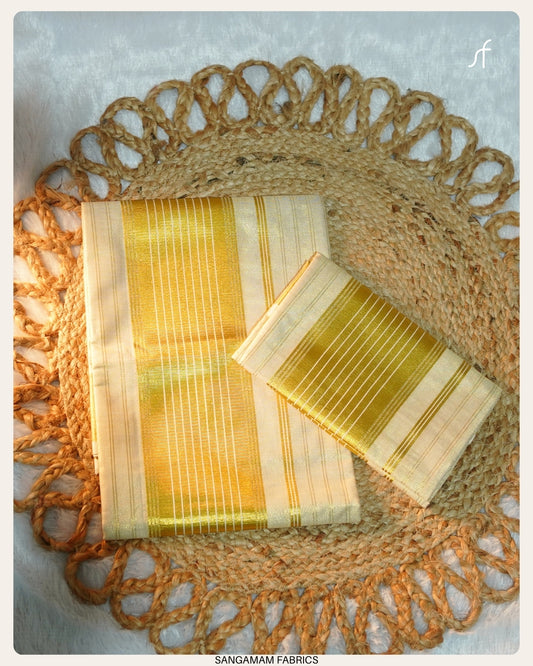 KERALA TRADITIONAL COTTON SET MUNDU