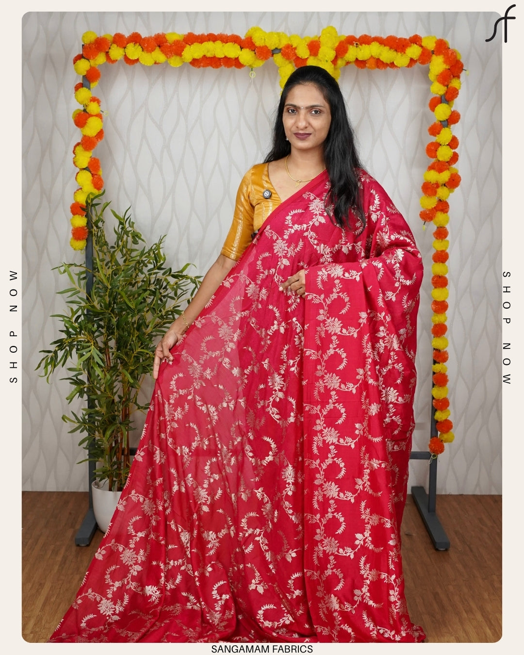 VICHITRA SILK BANARASI PRINTED SAREE