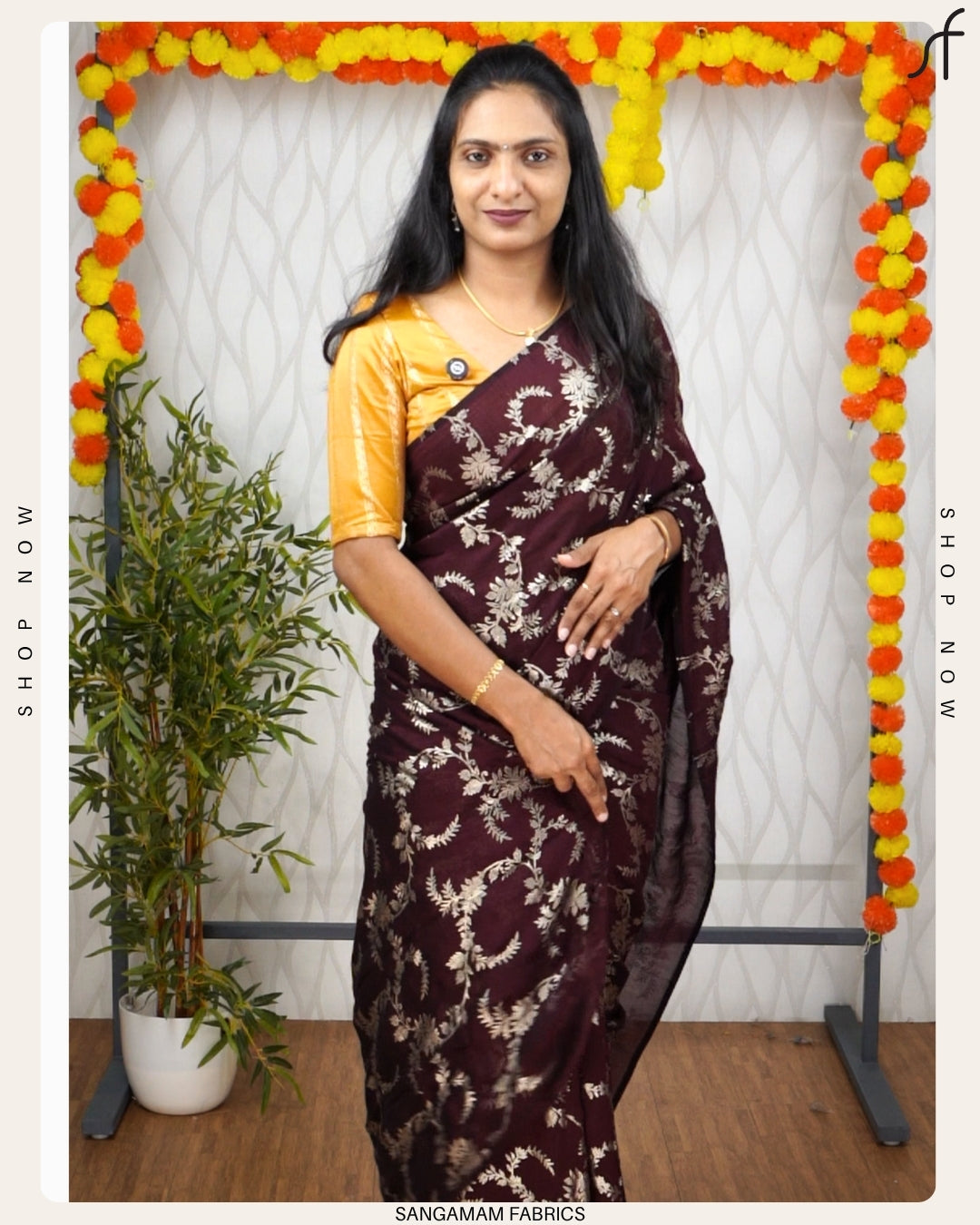 VICHITRA SILK BANARASI PRINTED SAREE