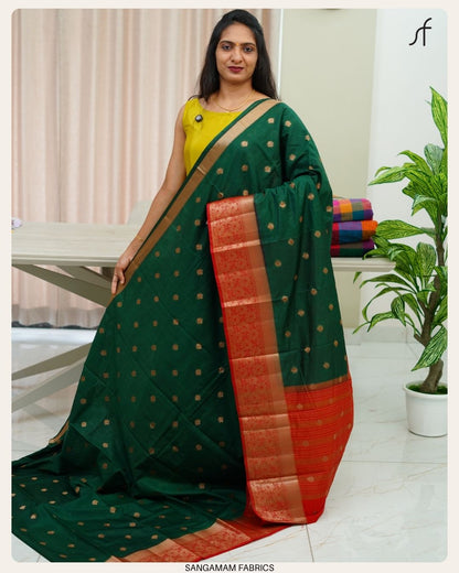 SEMI JUTE BANARASI SAREE