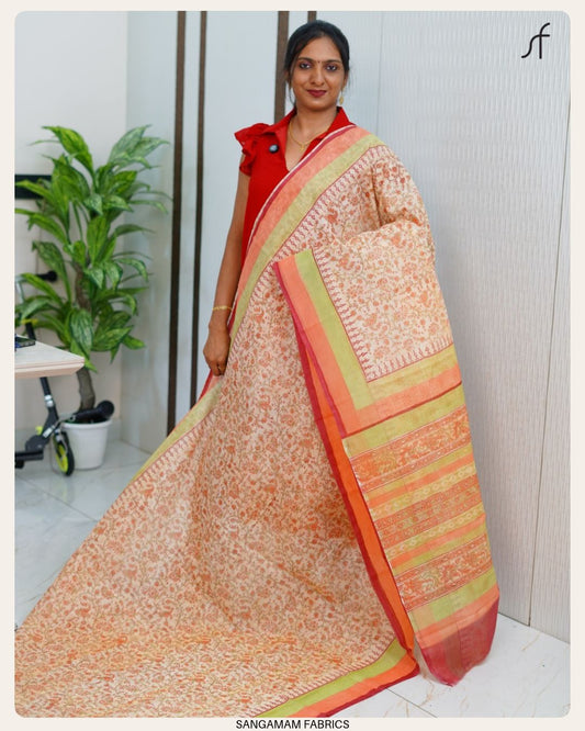 NET COTTA SAREE