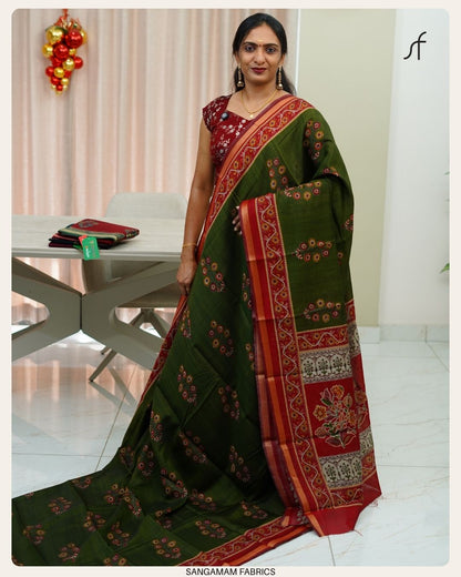 SEMI MAHESWARI SILK SAREE