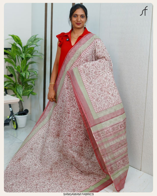 NET COTTA SAREE