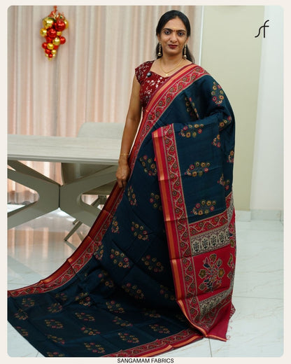SEMI MAHESWARI SILK SAREE