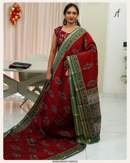 SEMI MAHESWARI SILK SAREE