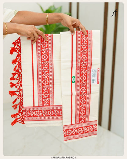 PRINTED COTTON SET MUNDU