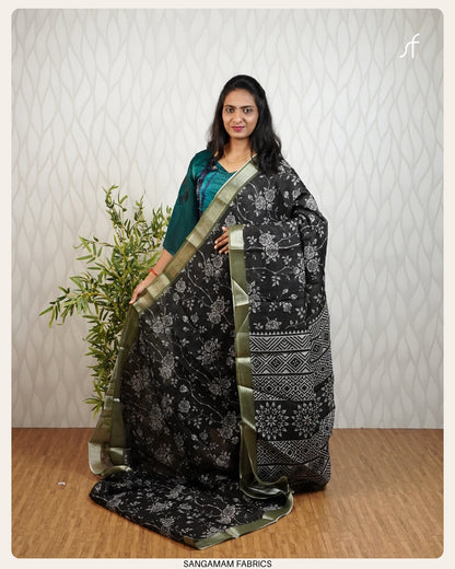 SEMI LINEN SAREE