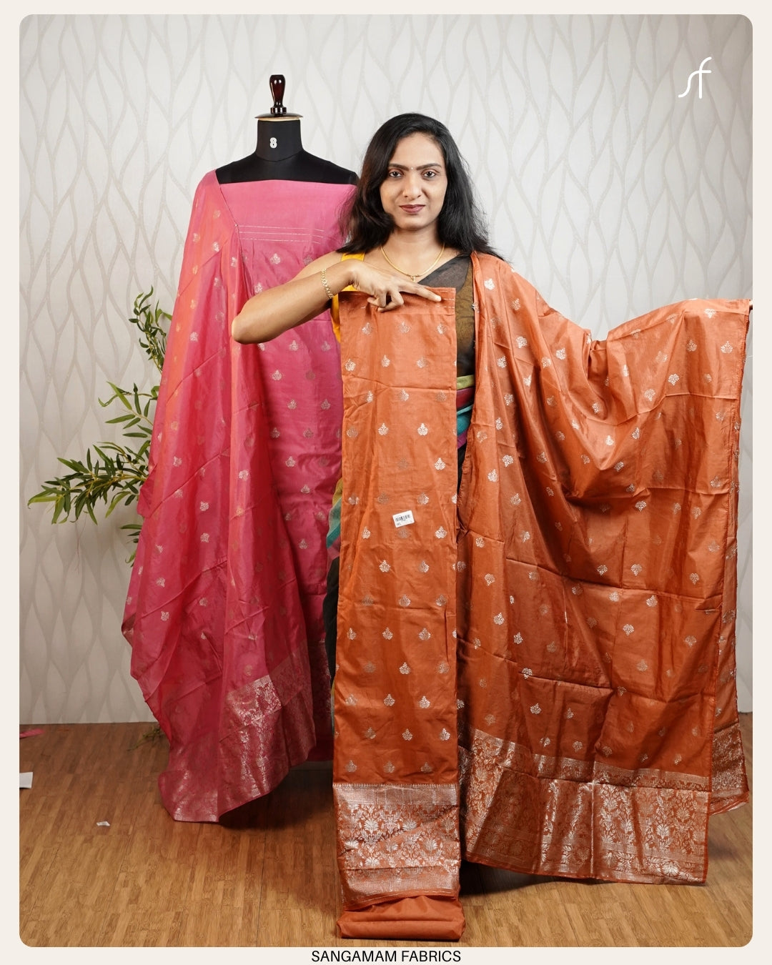 SEMI BANARASI SILK SALWAR SUIT