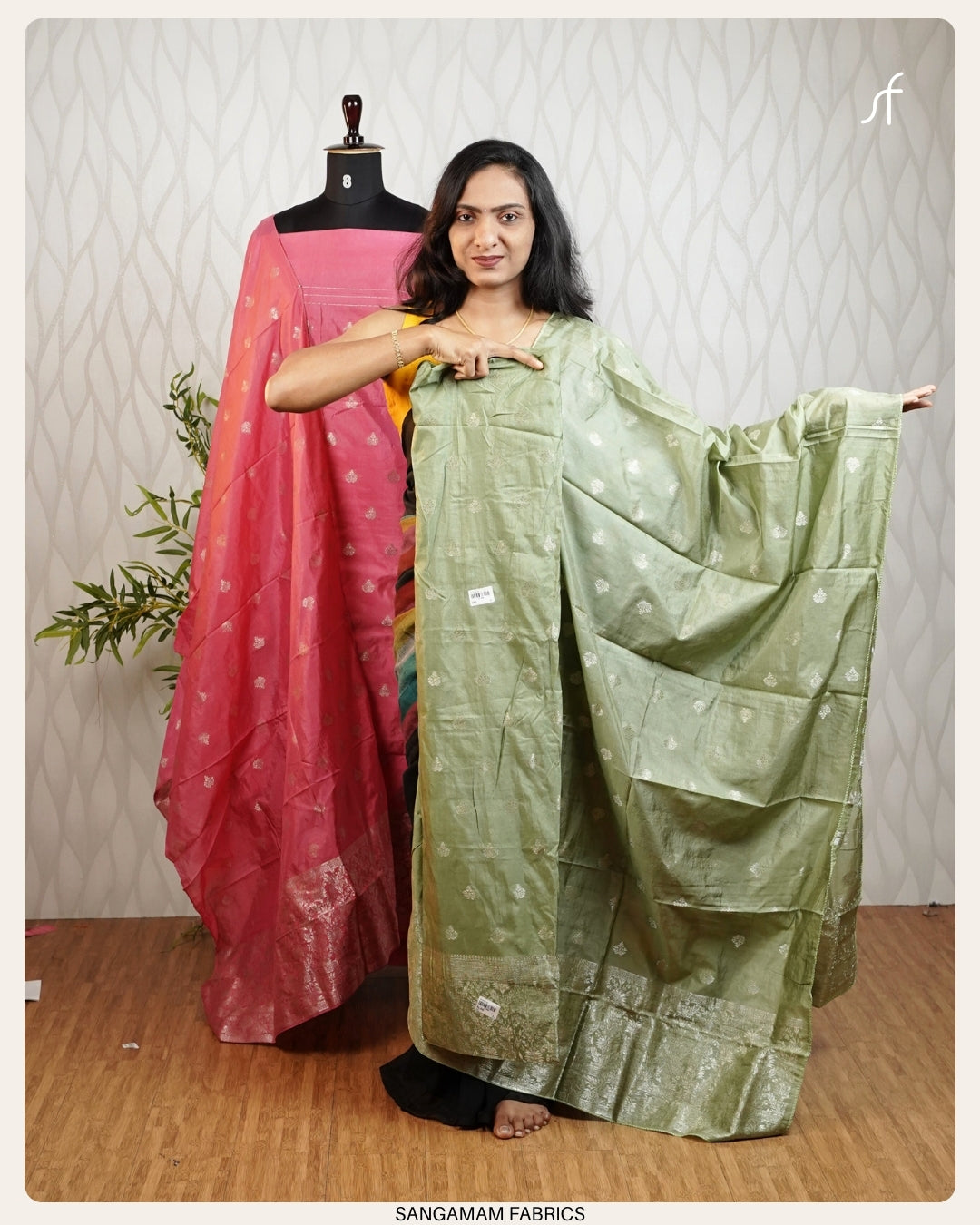 SEMI BANARASI SILK SALWAR SUIT