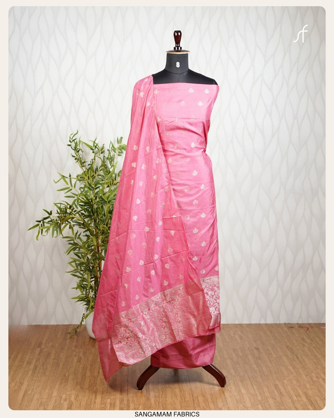 SEMI BANARASI SILK SALWAR SUIT