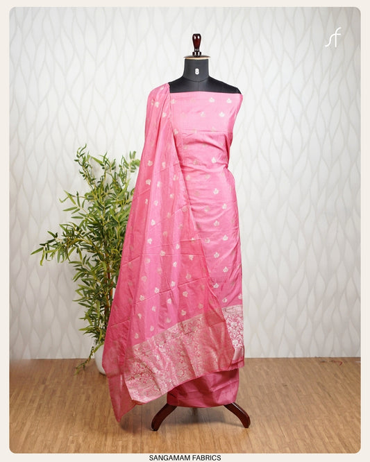 SEMI BANARASI SILK SALWAR SUIT