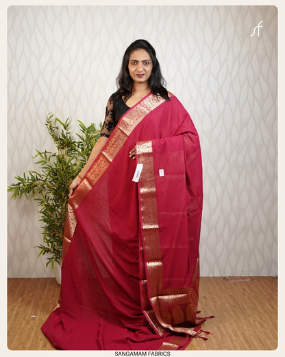 GEORGETTE SEMI  BANARASI  SAREE