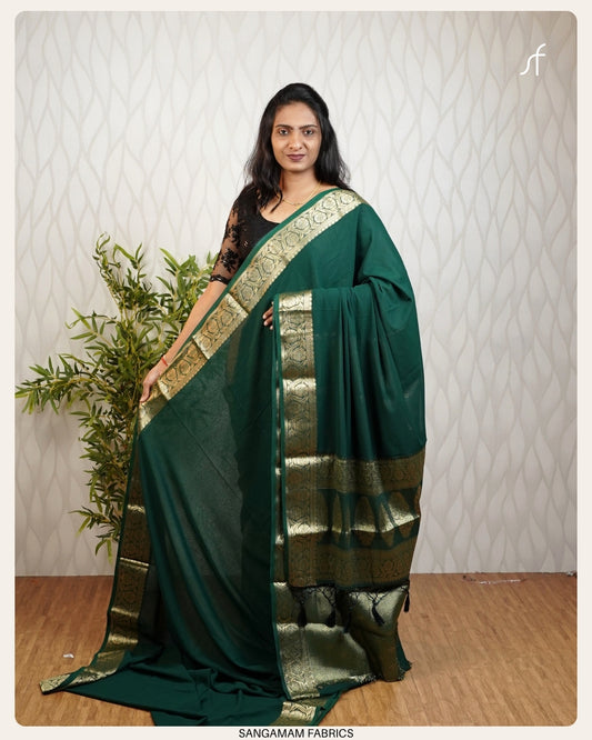 GEORGETTE SEMI  BANARASI  SAREE