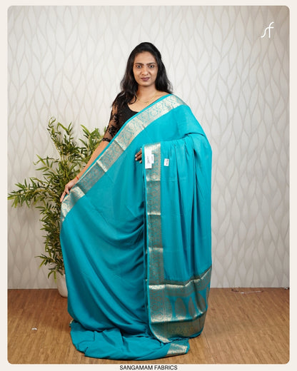 GEORGETTE SEMI  BANARASI  SAREE