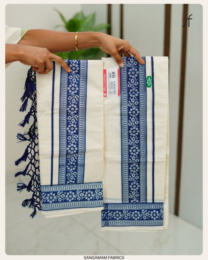 PRINTED COTTON SET MUNDU