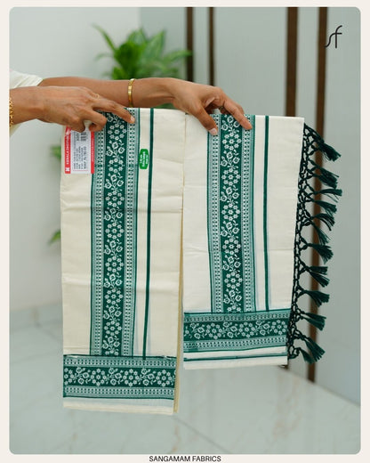 PRINTED COTTON SET MUNDU