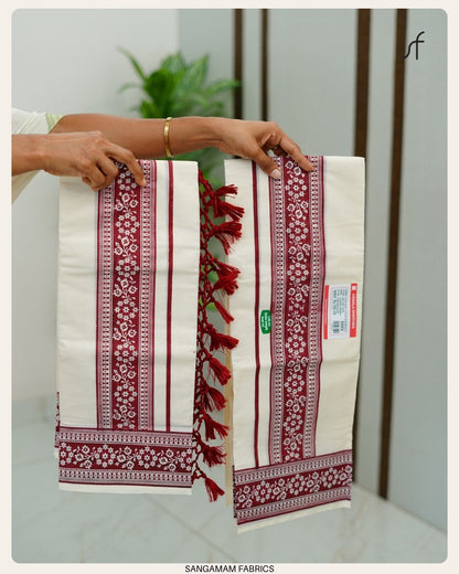 PRINTED COTTON SET MUNDU