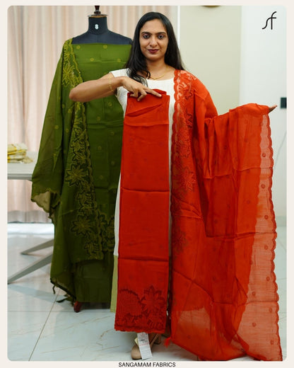 CHANDERI SILK SALWAR SUIT