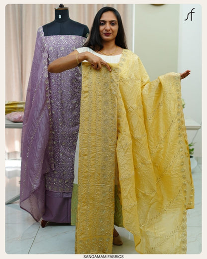 Crushed Organza Salwar Suit