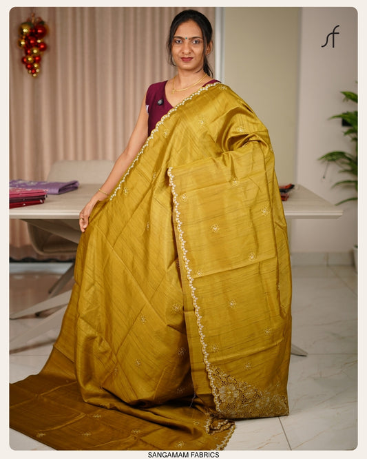 SEMI TUSSAR SILK SAREE