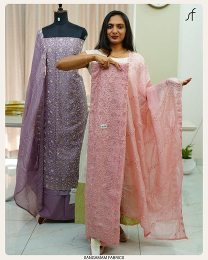 Crushed Organza Salwar Suit